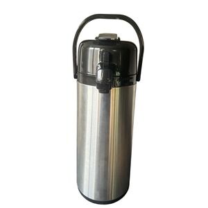 Service Ideas ECAL22S Stainless Steel Air Pot Beverage Dispenser 2.2L